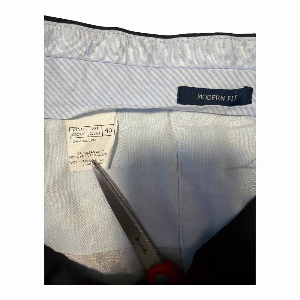 Miller Brothers Loro Piana Super 130s Wool Dress Pants 40 Modern Fit KD1 - Picture 6 of 7